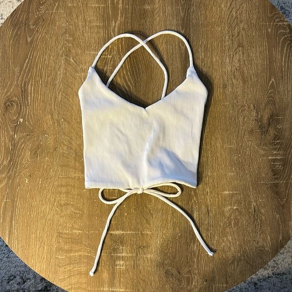 SUPRE Tops - Supre Ribbed, Tie back Top, Size Small